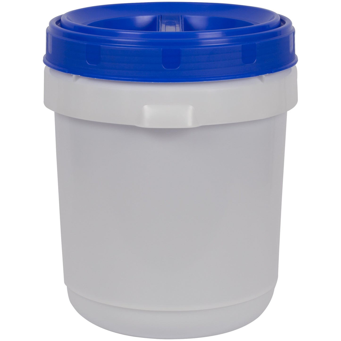 35L Natural Barrel w/ Blue Screw Top Lid