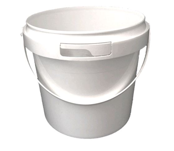 4L Food Grade Plastic Pail | White PP Bucket | Ayva