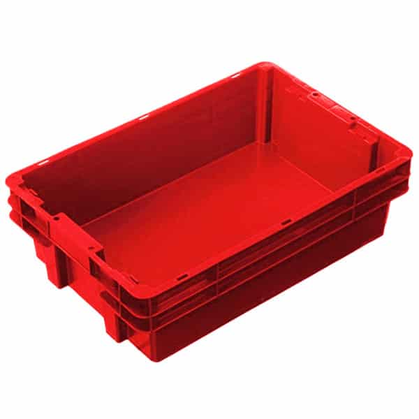 IH2260NAT - 26L Ribbed Solid Base/side (Natural/Green/Red)