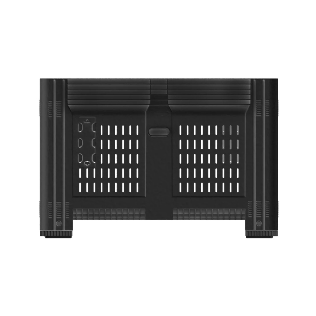 800L MegaBin Vented 50% Recycled Material Black