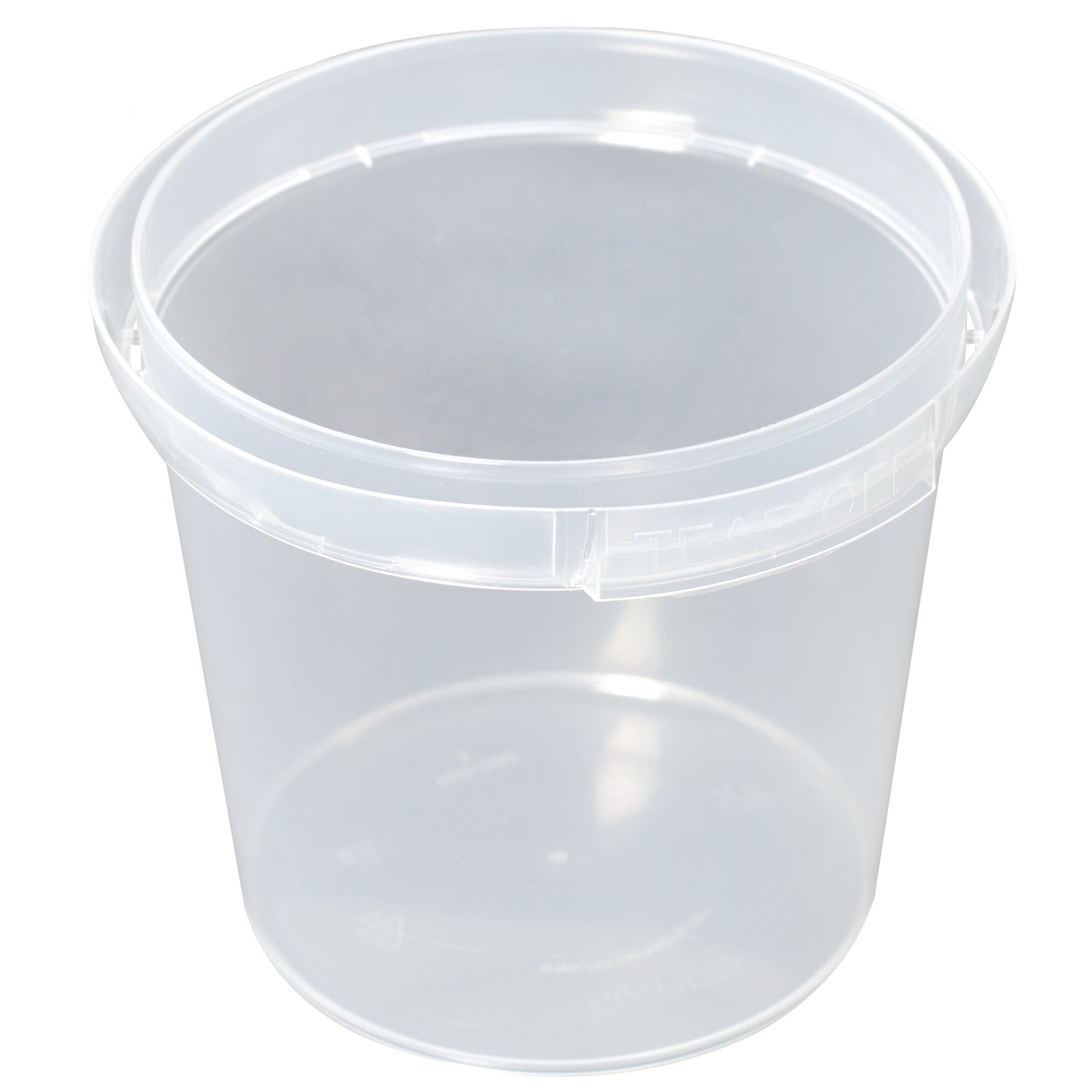 380ml Food Grade Tamper Evident Container | Clear PP Plastic Tub
