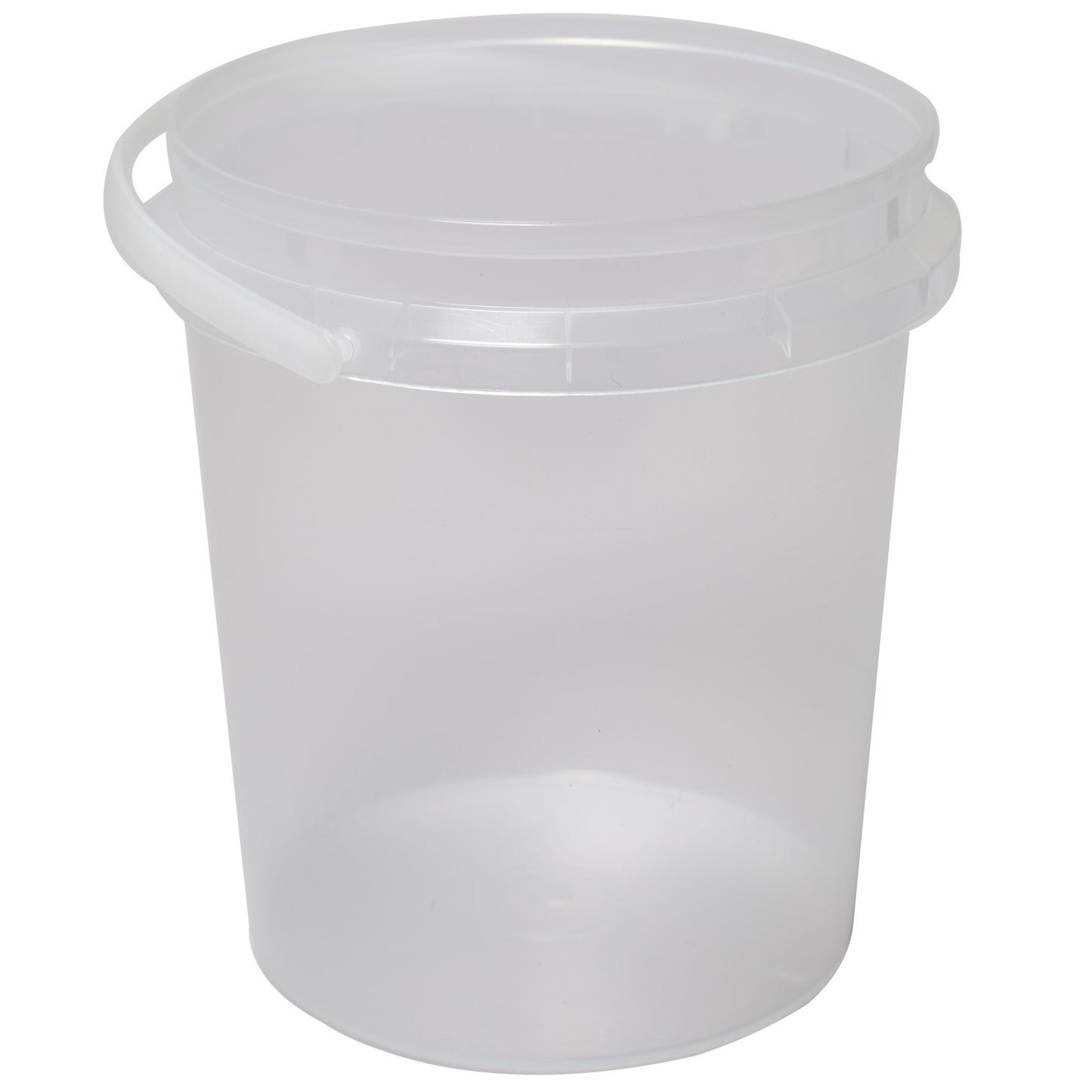 1.2L Food Grade Tamper Evident Pail | Clear PP Plastic Container