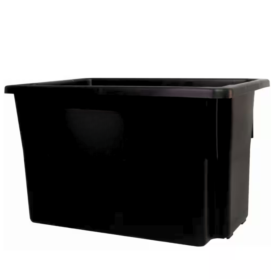 AP15RBLK - 68L Stack Nest Crate Recycled Materials Black