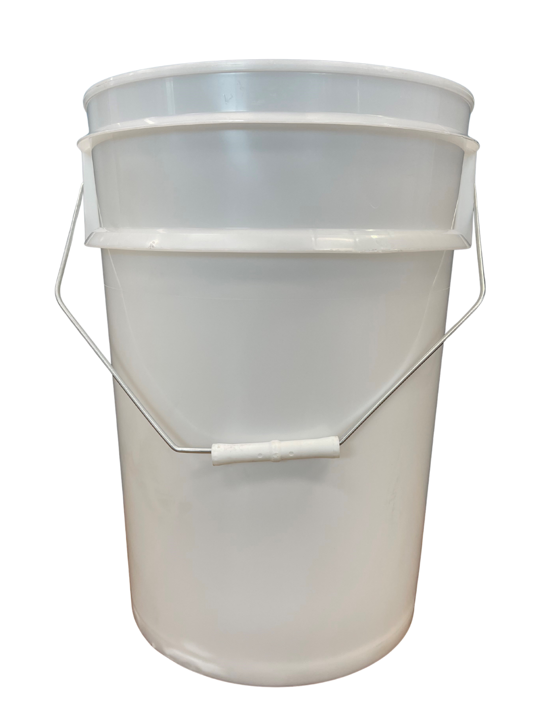 20L Food Grade Plastic Pail | Polypropylene Bucket (White & Natural)