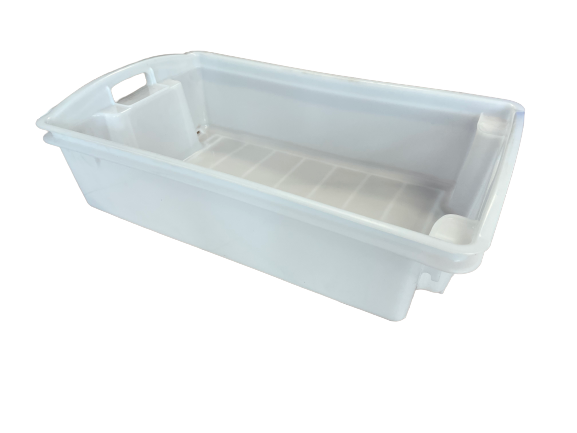IH031 - 32L Fish Bin Natural w/ Drain Holes (Natural/Red)