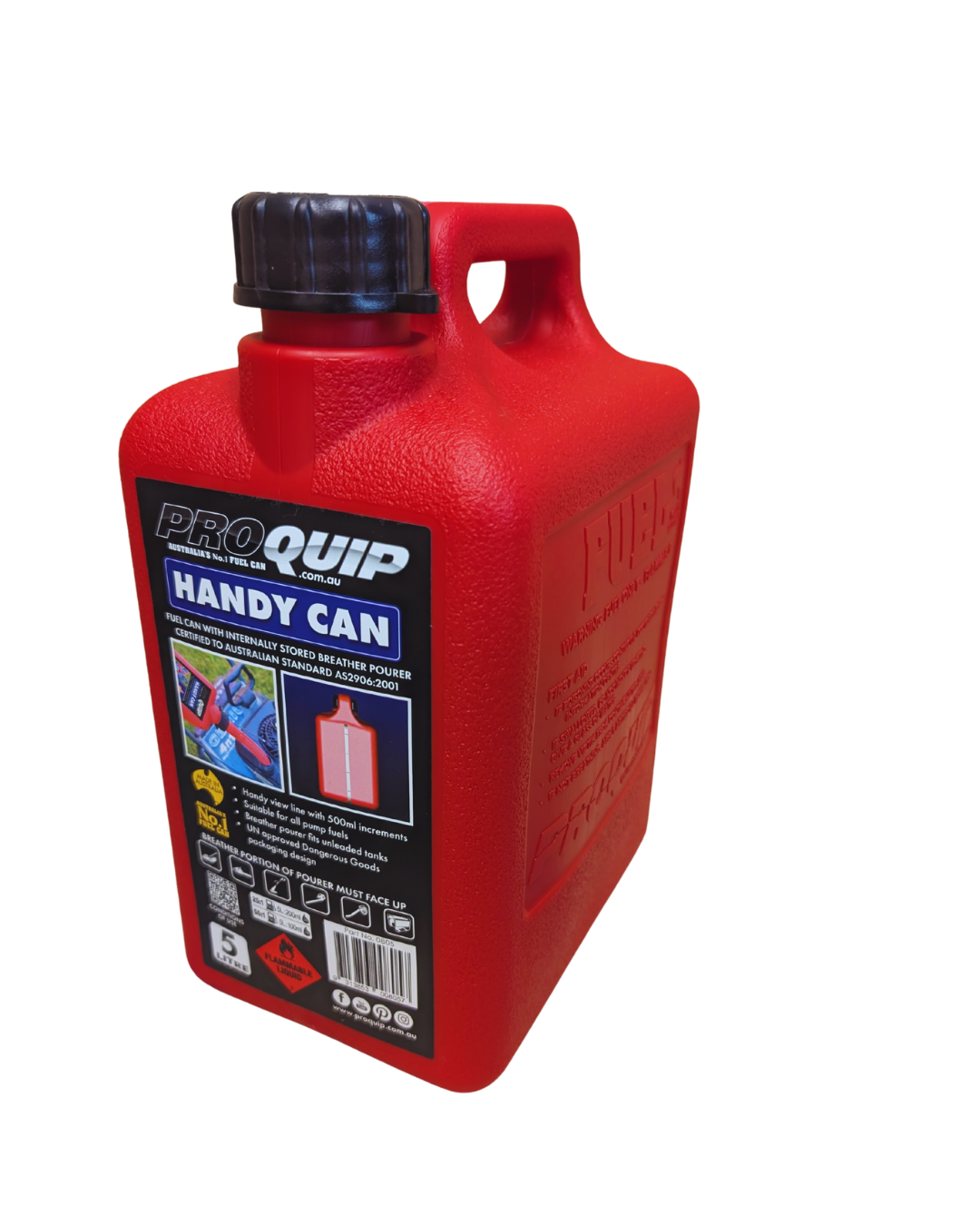 5L Unleaded Fuel/Gas Can Red