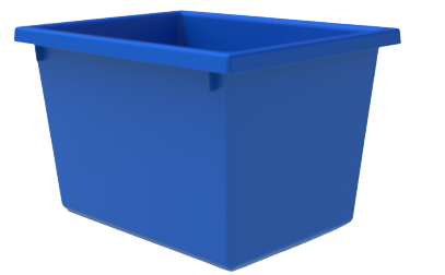 AP4D - 22L Nesting Crate A Plus Blue/ Natural