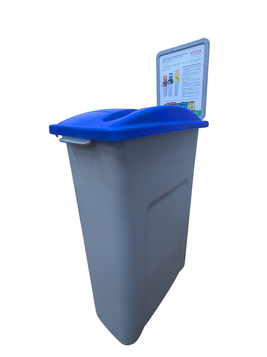 Waste Watcher office recycling station bundle with A4 sign frames