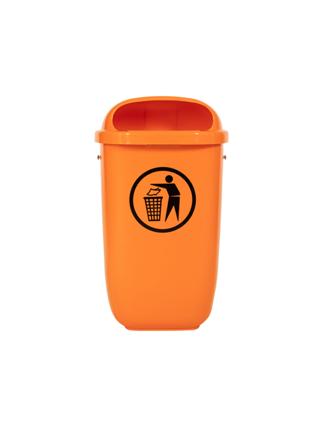 50L SULO Wall Mounted Litter Bin | Outdoor Waste Bin