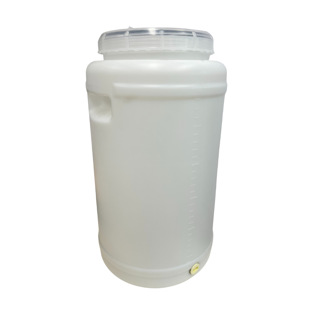 30L Natural/Black Carboy with Lid