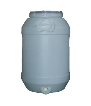 60L Natural/Black Carboy with Lid