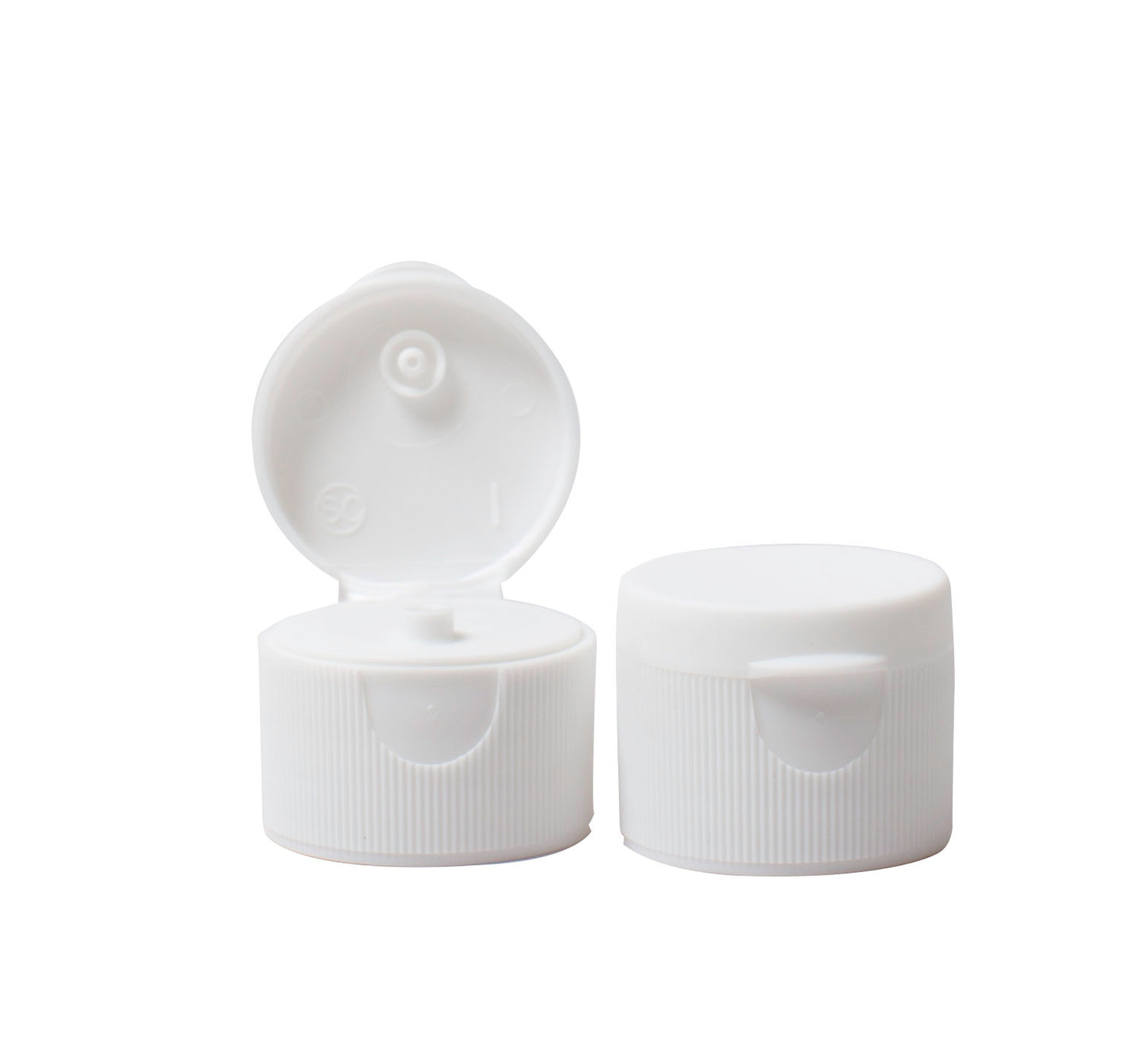CAP28MMFLIP - 28mm Flip Top Cap White