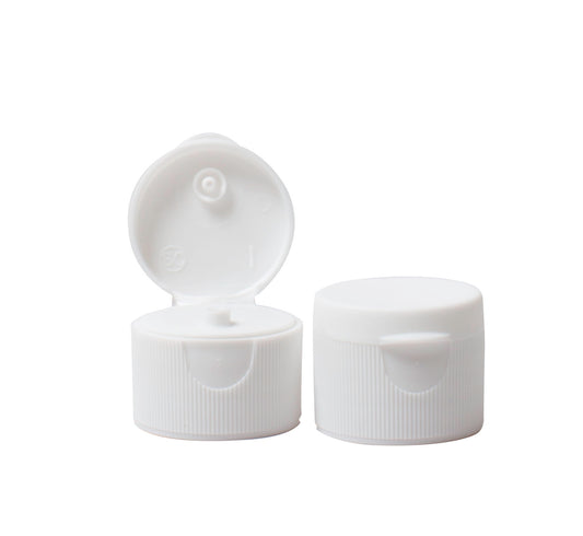 CAP28MMFLIP - 28mm Flip Top Cap White