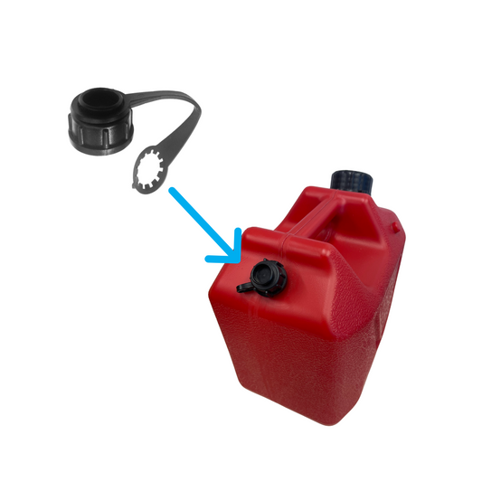 Small Black Fuel Can Closure / Screw Cap