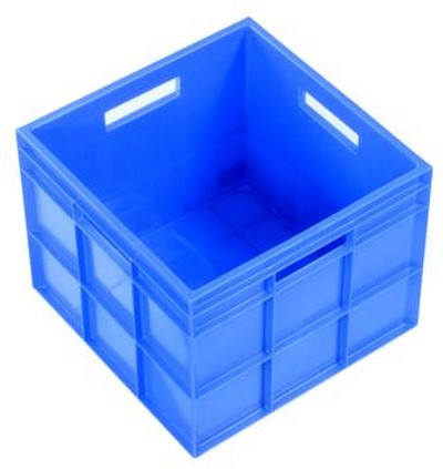 IH099BLU - 29L Slab Sided Crate Blue