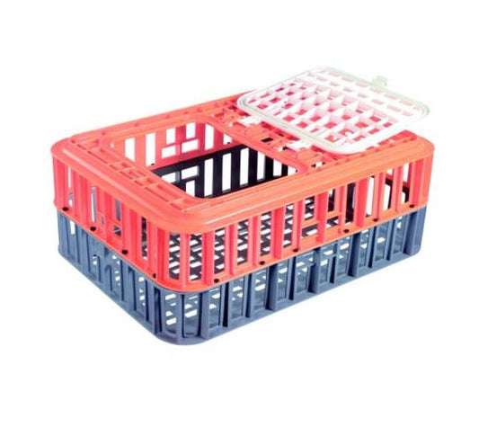 IH954GRY - 80L Chicken Crate Orange & Grey Nally