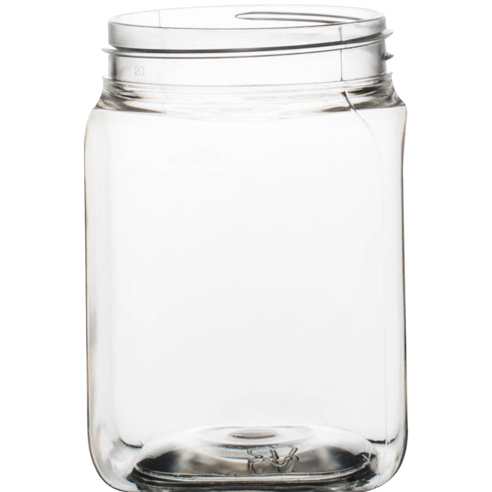 250g/200ml Food Grade Square Jar | Clear PET Honey Jar