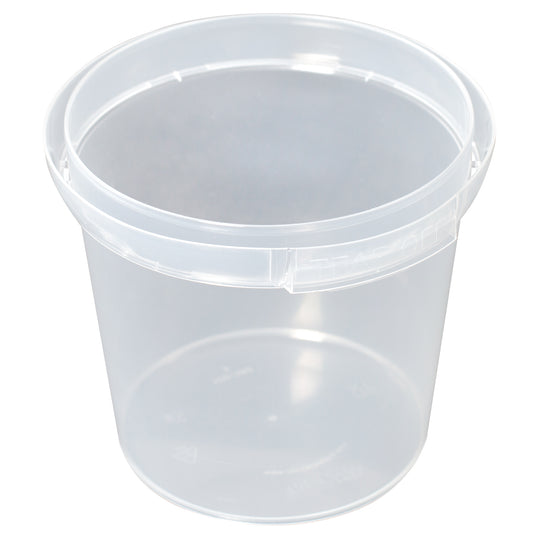 380ml Food Grade Tamper Evident Container | Clear PP Plastic Tub