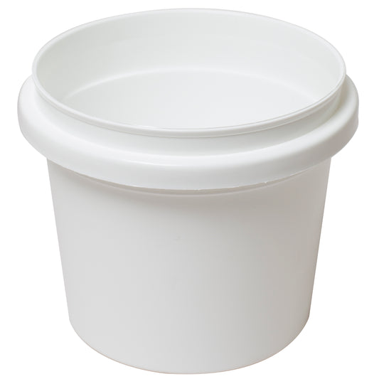 500ml Food Grade Tamper Evident Container | White PP Plastic Tub