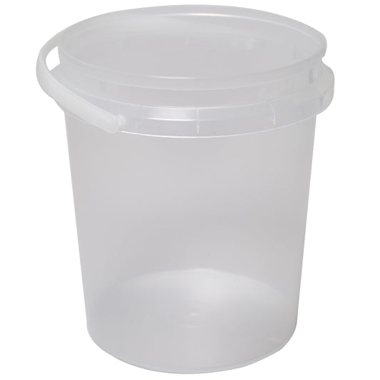 1.2L Food Grade Tamper Evident Pail | Clear PP Plastic Container