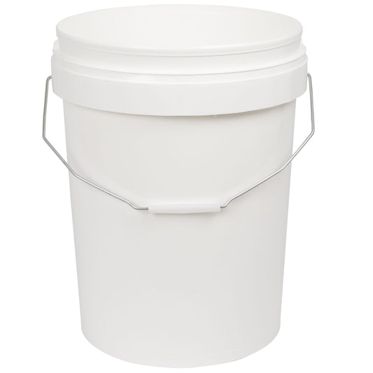 20L Food Grade Tamper Evident Pail | White PP Plastic Bucket