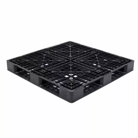 PALECO - Eco Plastic Export Pallet 1100x1100x120mm Black