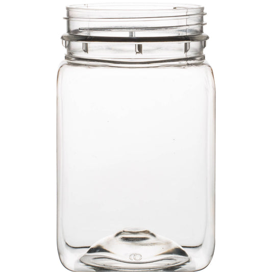 500g/375ml Food Grade Square Jar | Clear PET Honey Jar