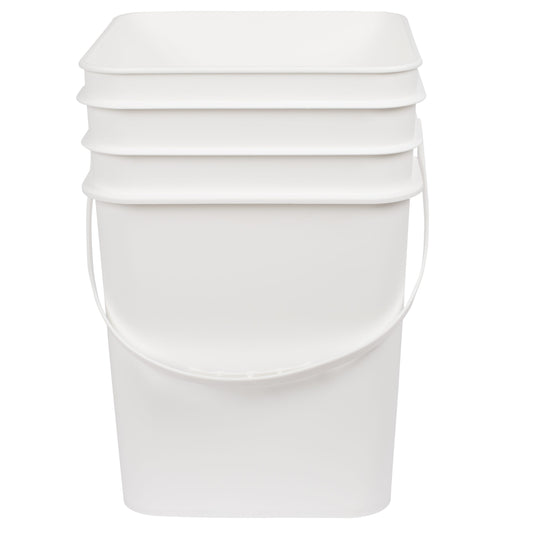VP20LSQWH - 20L Square Pail White