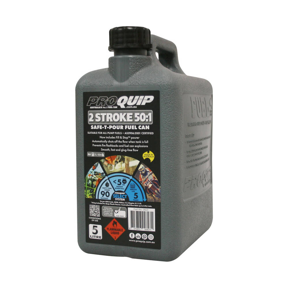 5L 2 Stroke Fuel Can Grey